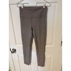 Mono B Star Embossed High Waist Activewear Leggings Athleisure Women's Size M